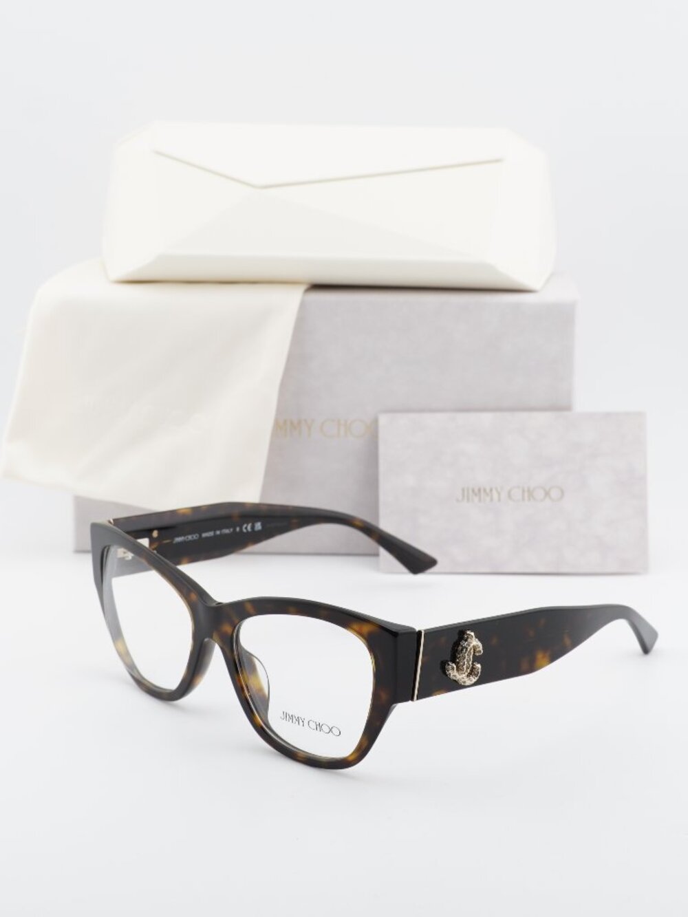 Jimmy Choo JC3033BU 5002 Square Eyeglasses - Havana 54mm